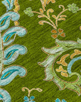 Addison Rugs Paisley Green Washable Indoor-Outdoor Rug