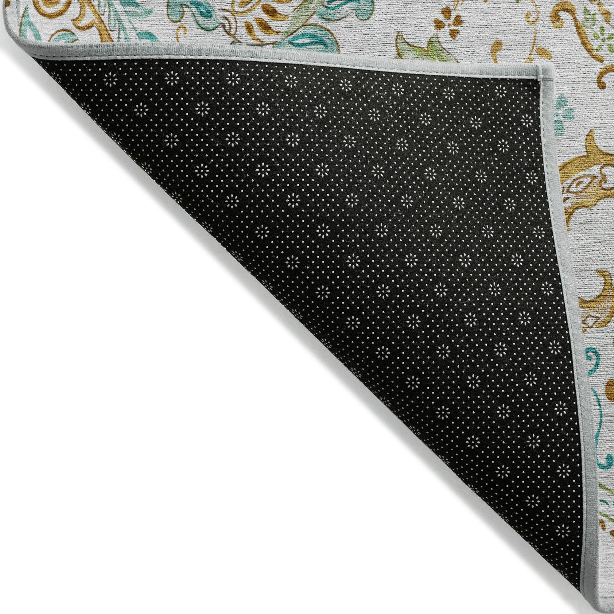 Addison Rugs Paisley Ivory Washable Indoor-Outdoor Rug