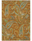 Addison Rugs Paisley Paprika Washable Indoor-Outdoor Rug