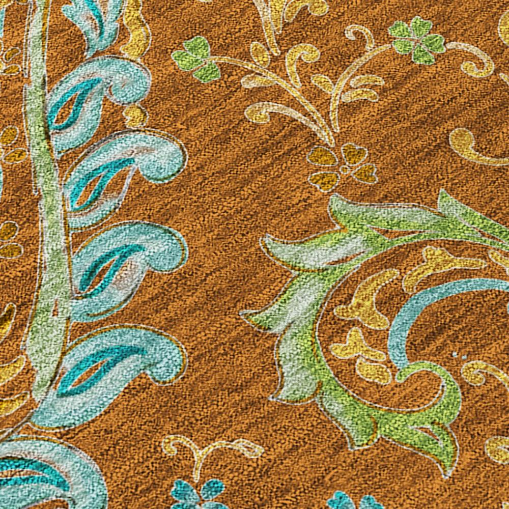 Addison Rugs Paisley Paprika Washable Indoor-Outdoor Rug