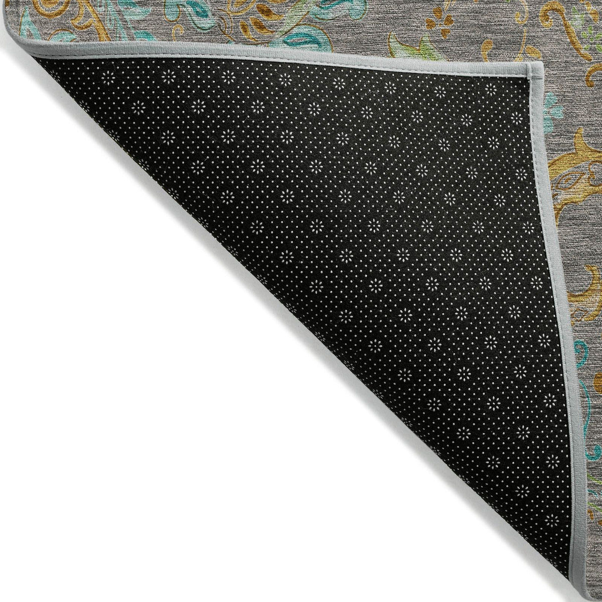 Addison Rugs Paisley Taupe Washable Indoor-Outdoor Rug