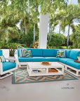 Palm Beach Poly Lumber Sectional Lounge Set With Table