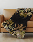 Palms & Safari Animals 50" x 70" Throw Blanket