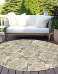 Addison Rugs Panel Brown Washable Indoor-Outdoor Rug