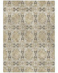 Addison Rugs Panel Brown Washable Indoor-Outdoor Rug