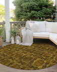 Addison Rugs Panel Chocolate Washable Indoor-Outdoor Rug