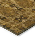 Addison Rugs Panel Chocolate Washable Indoor-Outdoor Rug