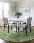 Addison Rugs Panel Green Washable Indoor-Outdoor Rug