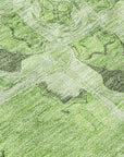 Addison Rugs Panel Green Washable Indoor-Outdoor Rug