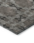 Addison Rugs Panel Grey Washable Indoor-Outdoor Rug