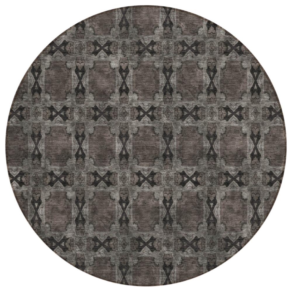 Addison Rugs Panel Grey Washable Indoor-Outdoor Rug
