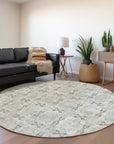 Addison Rugs Panel Ivory Washable Indoor-Outdoor Rug