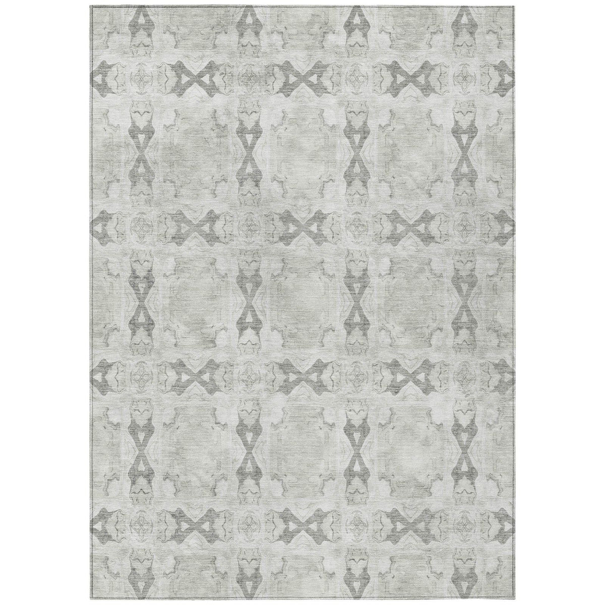 Addison Rugs Panel Ivory Washable Indoor-Outdoor Rug