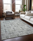 Addison Rugs Panel Ivory Washable Indoor-Outdoor Rug