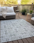 Addison Rugs Panel Ivory Washable Indoor-Outdoor Rug