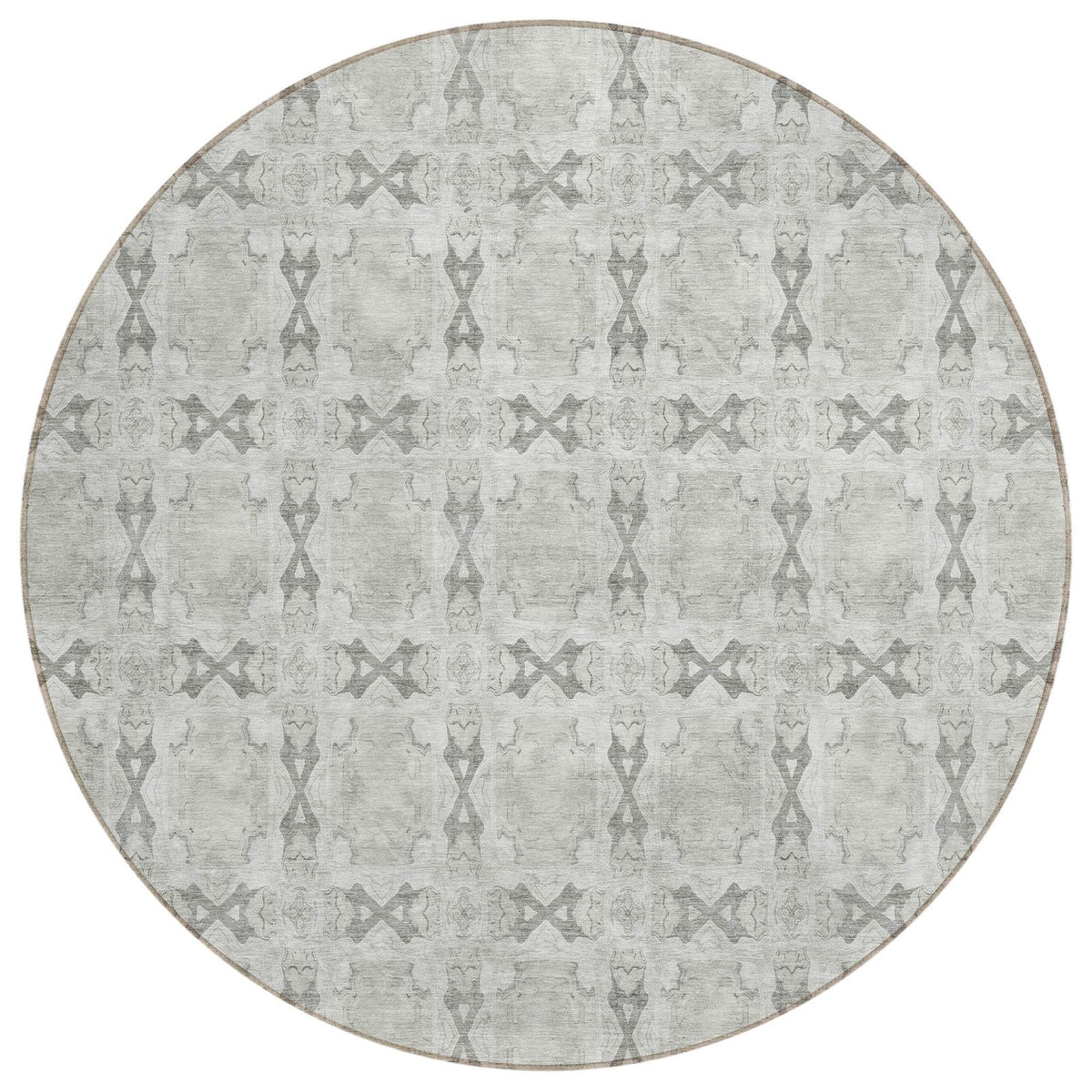 Addison Rugs Panel Ivory Washable Indoor-Outdoor Rug