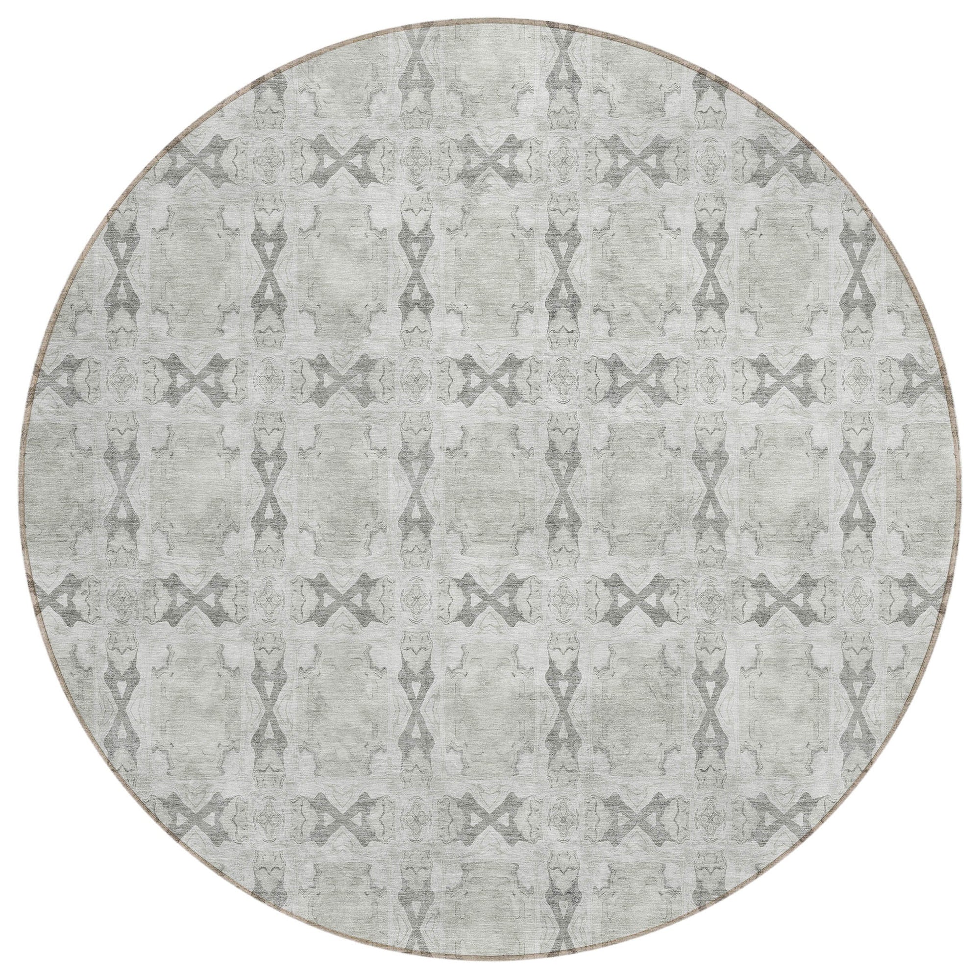 Addison Rugs Panel Ivory Washable Indoor-Outdoor Rug