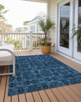 Addison Rugs Panel Navy Washable Indoor-Outdoor Rug