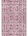 Addison Rugs Panel Pink Washable Indoor-Outdoor Rug