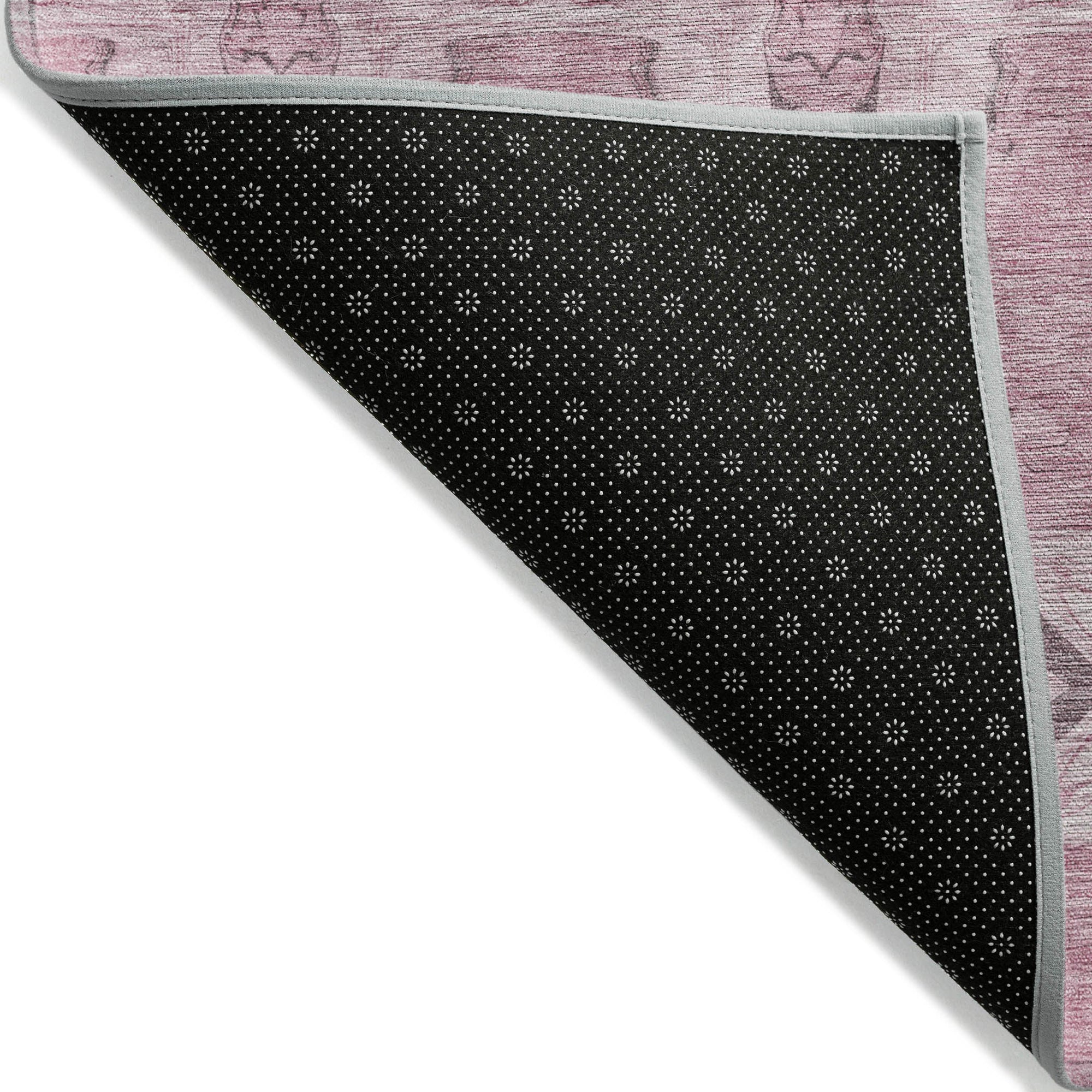 Addison Rugs Panel Pink Washable Indoor-Outdoor Rug