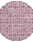 Addison Rugs Panel Pink Washable Indoor-Outdoor Rug