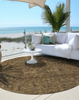 Addison Rugs Parallel Bands Brown Washable Indoor-Outdoor Rug