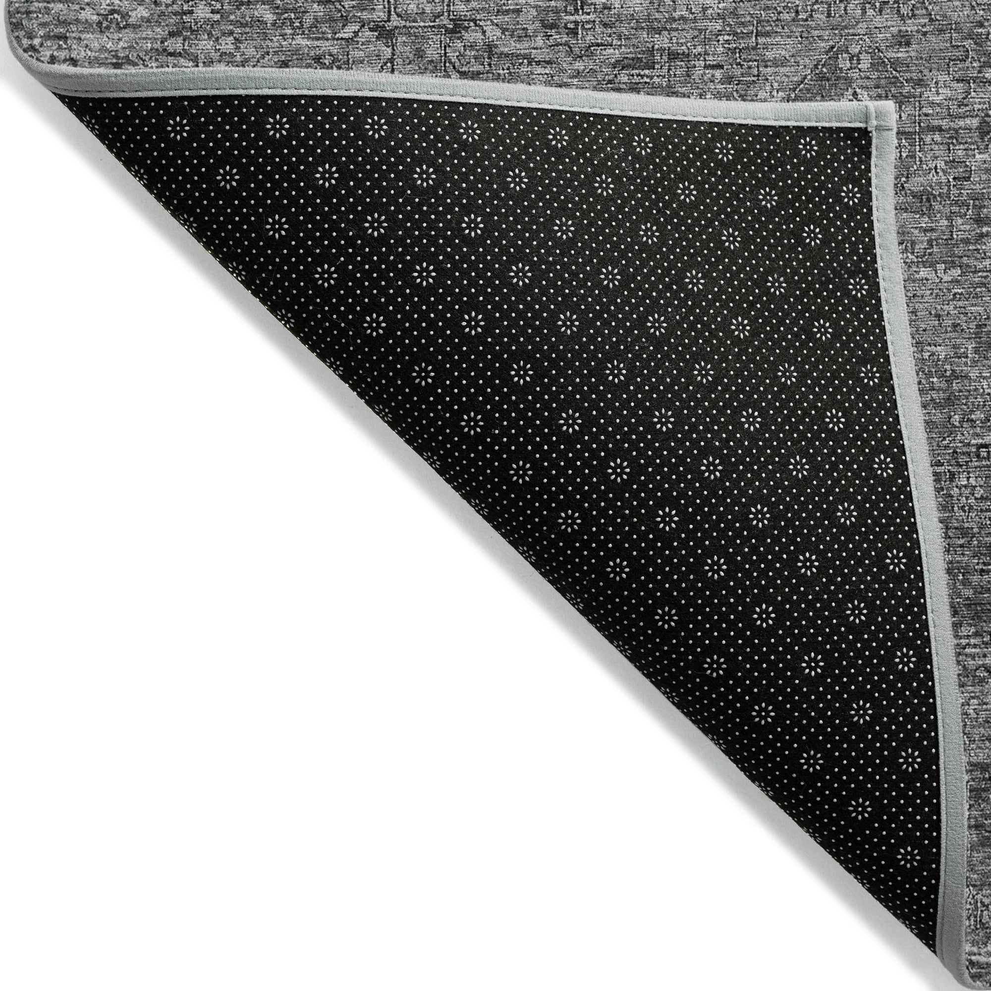 Addison Rugs Parallel Bands Charcoal Washable Indoor-Outdoor Rug