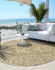 Addison Rugs Parallel Bands Gold Washable Indoor-Outdoor Rug