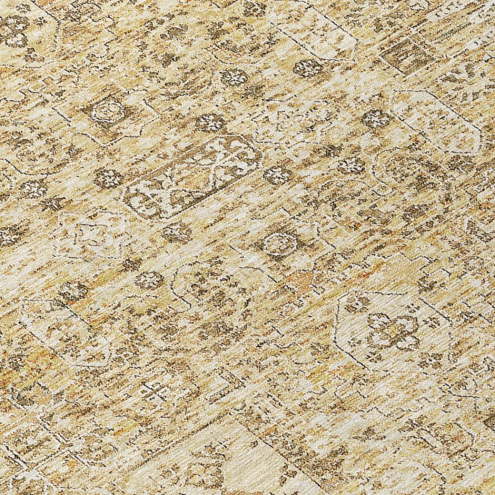 Addison Rugs Parallel Bands Gold Washable Indoor-Outdoor Rug