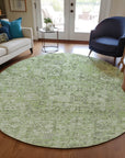 Addison Rugs Parallel Bands Green Washable Indoor-Outdoor Rug