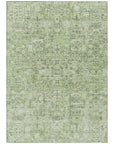 Addison Rugs Parallel Bands Green Washable Indoor-Outdoor Rug