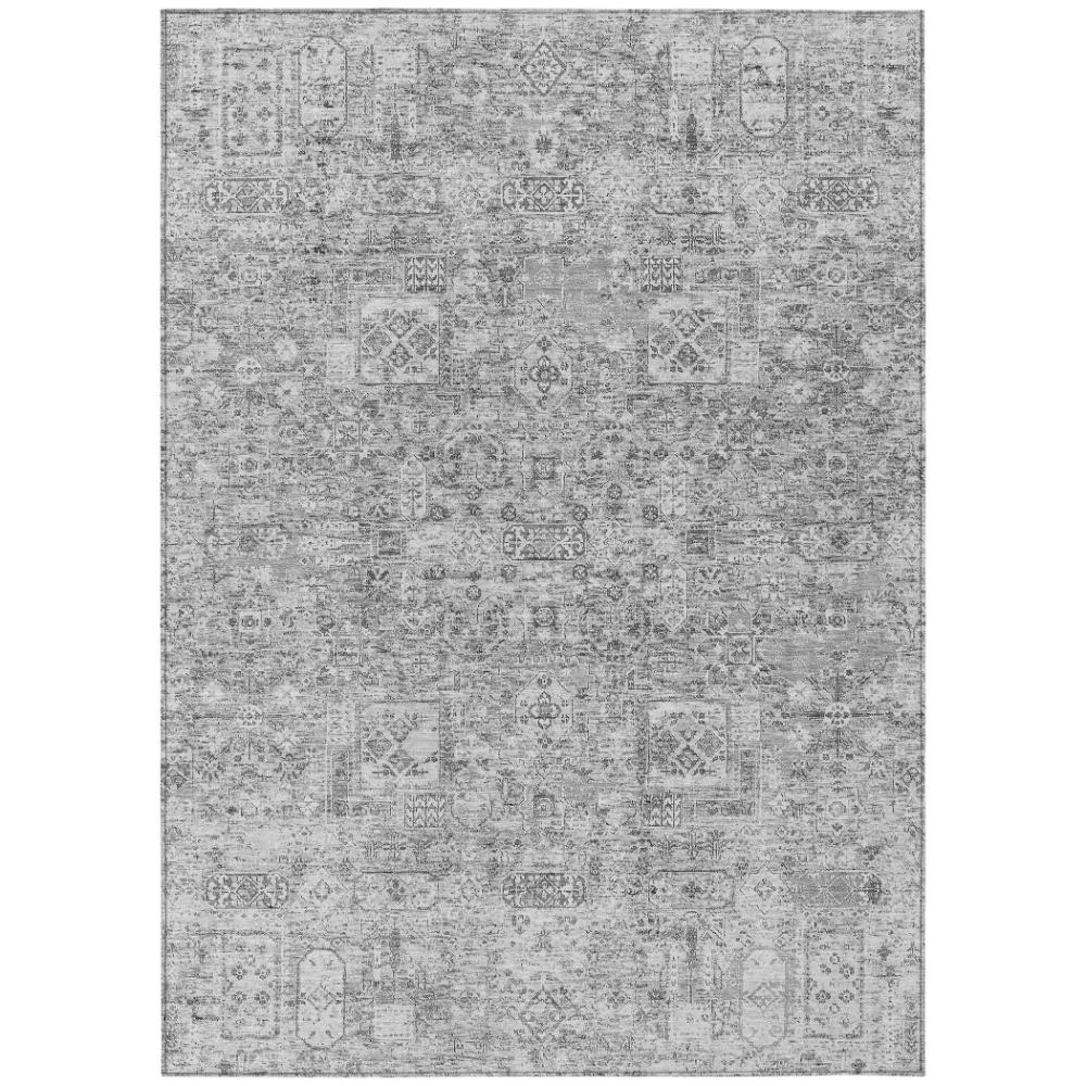 Addison Rugs Parallel Bands Grey Washable Indoor-Outdoor Rug