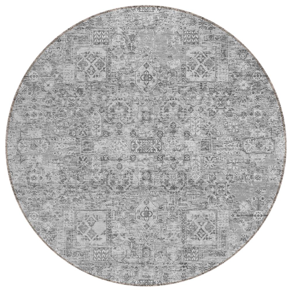 Addison Rugs Parallel Bands Grey Washable Indoor-Outdoor Rug