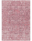 Addison Rugs Parallel Bands Pink Washable Indoor-Outdoor Rug