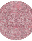 Addison Rugs Parallel Bands Pink Washable Indoor-Outdoor Rug