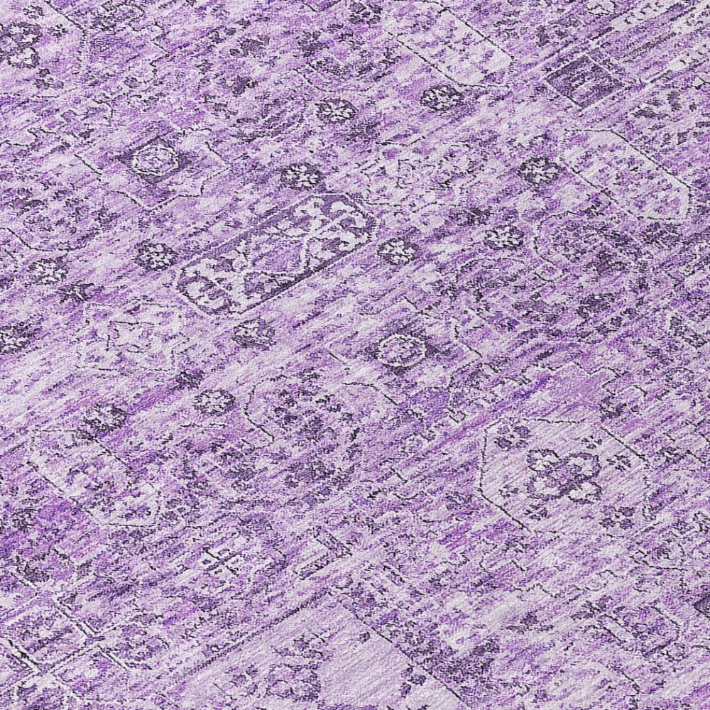 Addison Rugs Parallel Bands Purple Washable Indoor-Outdoor Rug