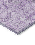 Addison Rugs Parallel Bands Purple Washable Indoor-Outdoor Rug