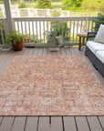 Addison Rugs Parallel Bands Salmon Washable Indoor-Outdoor Rug