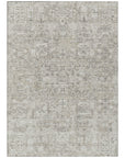 Addison Rugs Parallel Bands Taupe Washable Indoor-Outdoor Rug