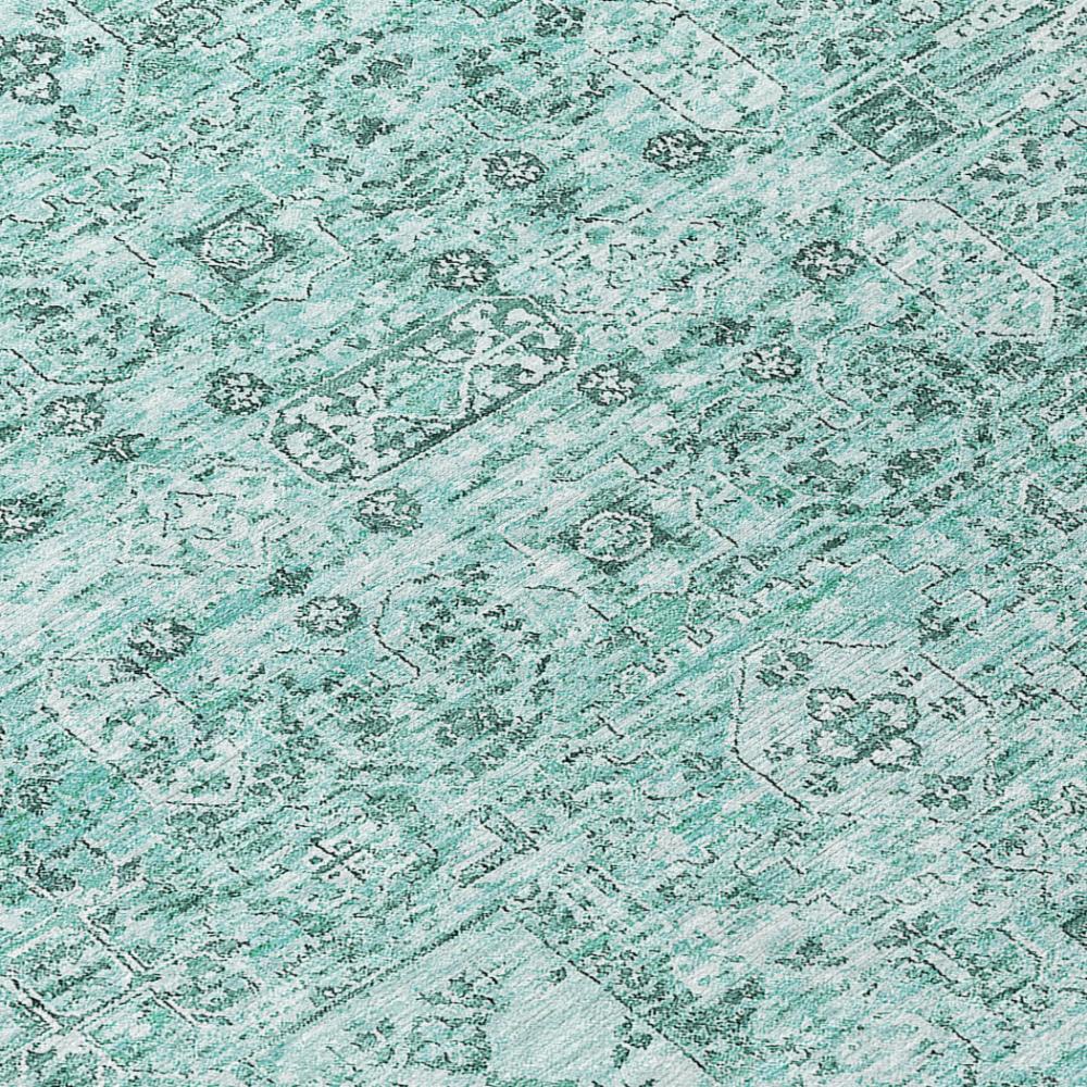 Addison Rugs Parallel Bands Teal Washable Indoor-Outdoor Rug
