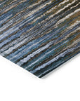 Addison Rugs Pixel Weave Blue Washable Indoor-Outdoor Rug