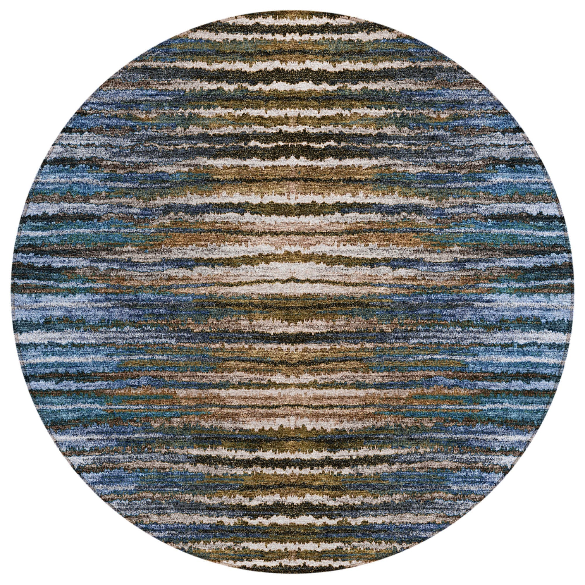 Addison Rugs Pixel Weave Blue Washable Indoor-Outdoor Rug