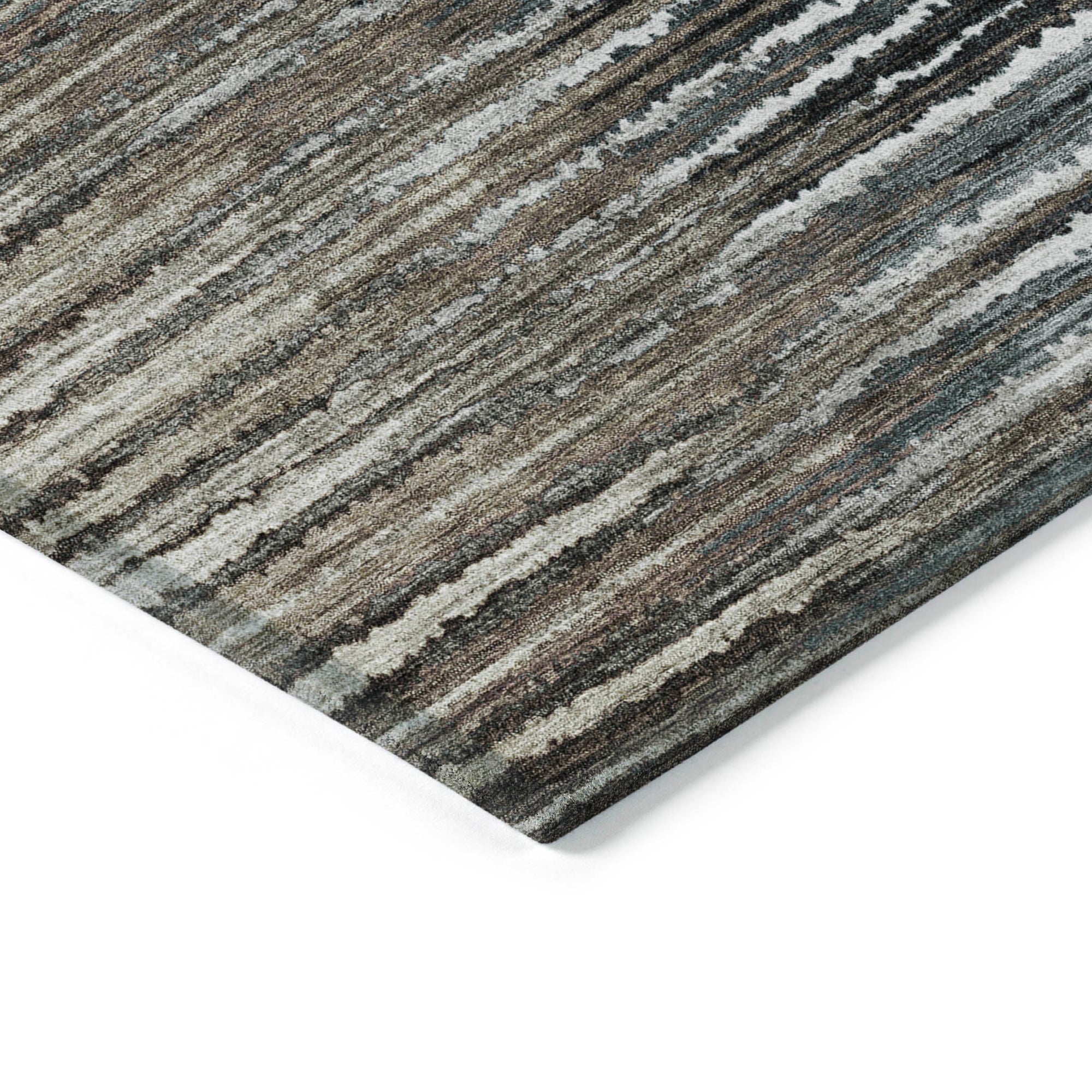 Addison Rugs Pixel Weave Brown Washable Indoor-Outdoor Rug