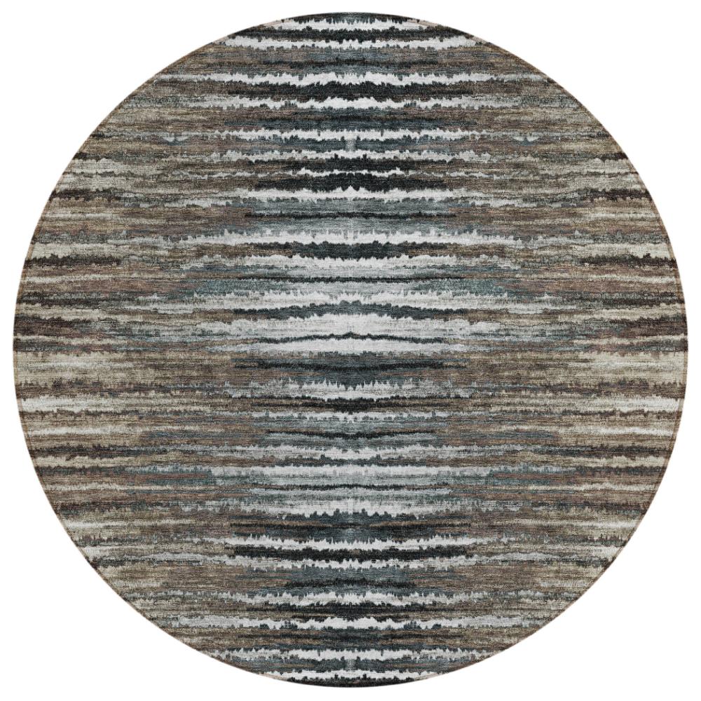 Addison Rugs Pixel Weave Brown Washable Indoor-Outdoor Rug