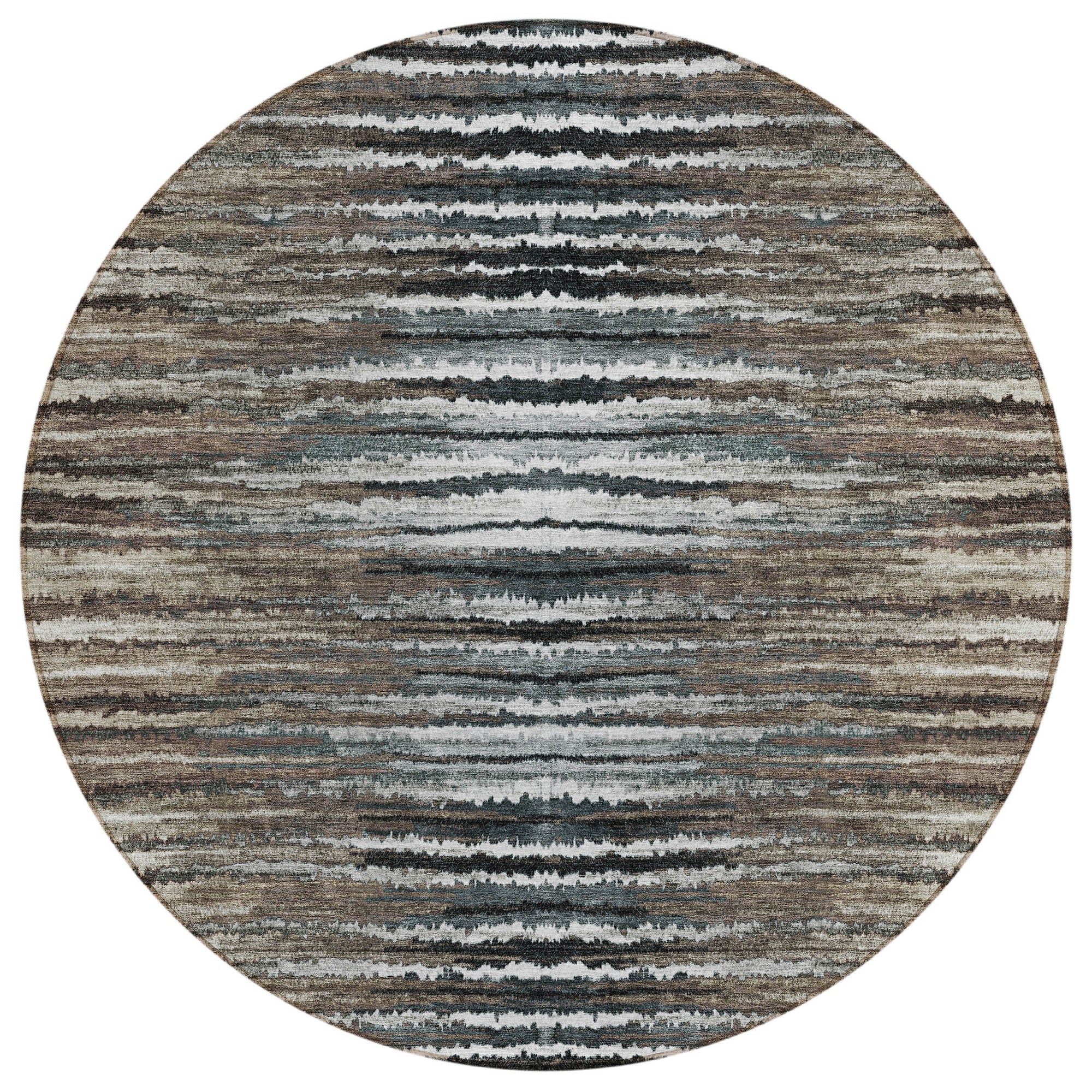 Addison Rugs Pixel Weave Brown Washable Indoor-Outdoor Rug