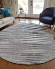 Addison Rugs Pixel Weave Grey Washable Indoor-Outdoor Rug