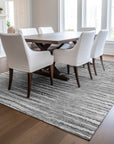 Addison Rugs Pixel Weave Grey Washable Indoor-Outdoor Rug