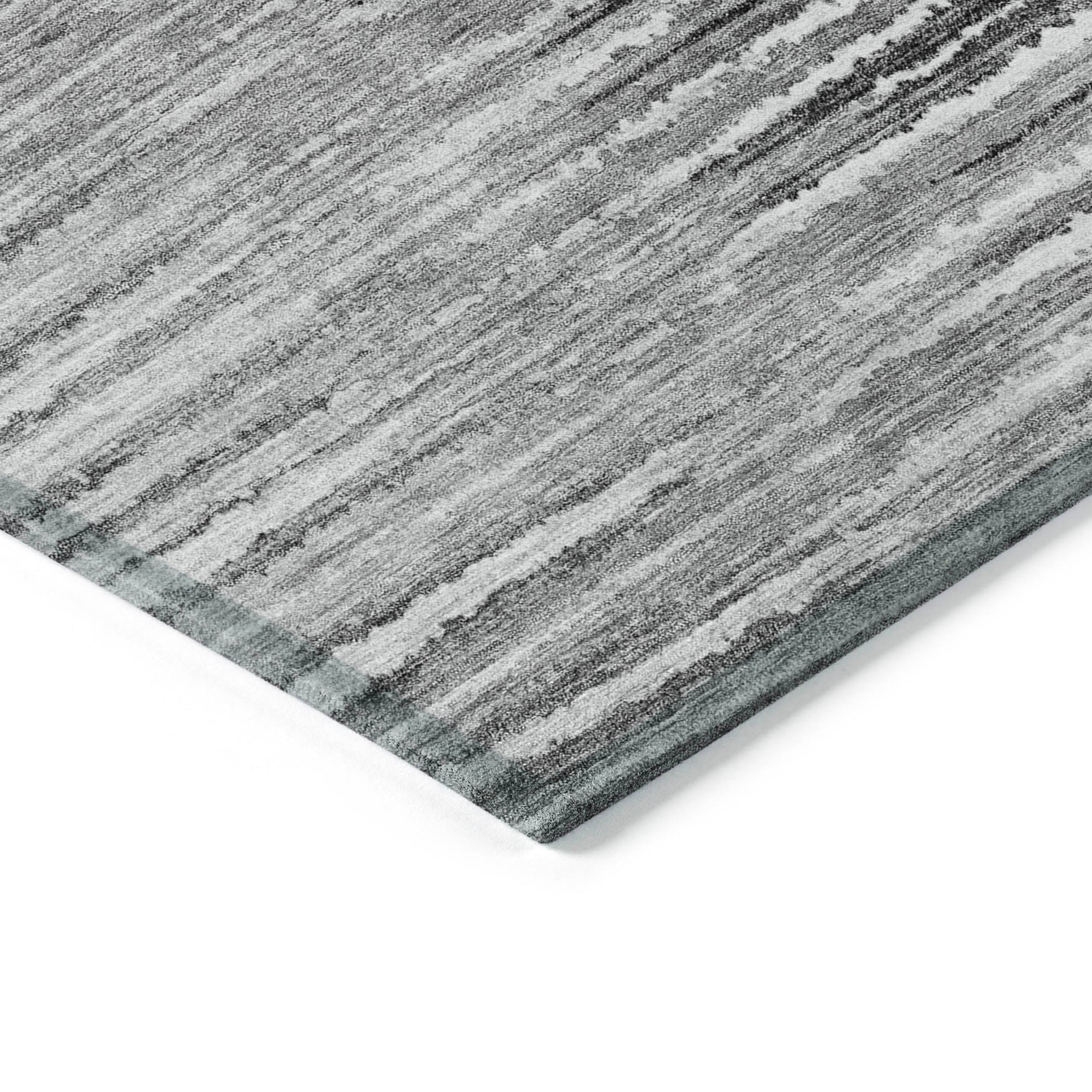 Addison Rugs Pixel Weave Grey Washable Indoor-Outdoor Rug