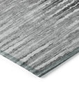 Addison Rugs Pixel Weave Grey Washable Indoor-Outdoor Rug