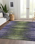 Addison Rugs Pixel Weave Purple Washable Indoor-Outdoor Rug